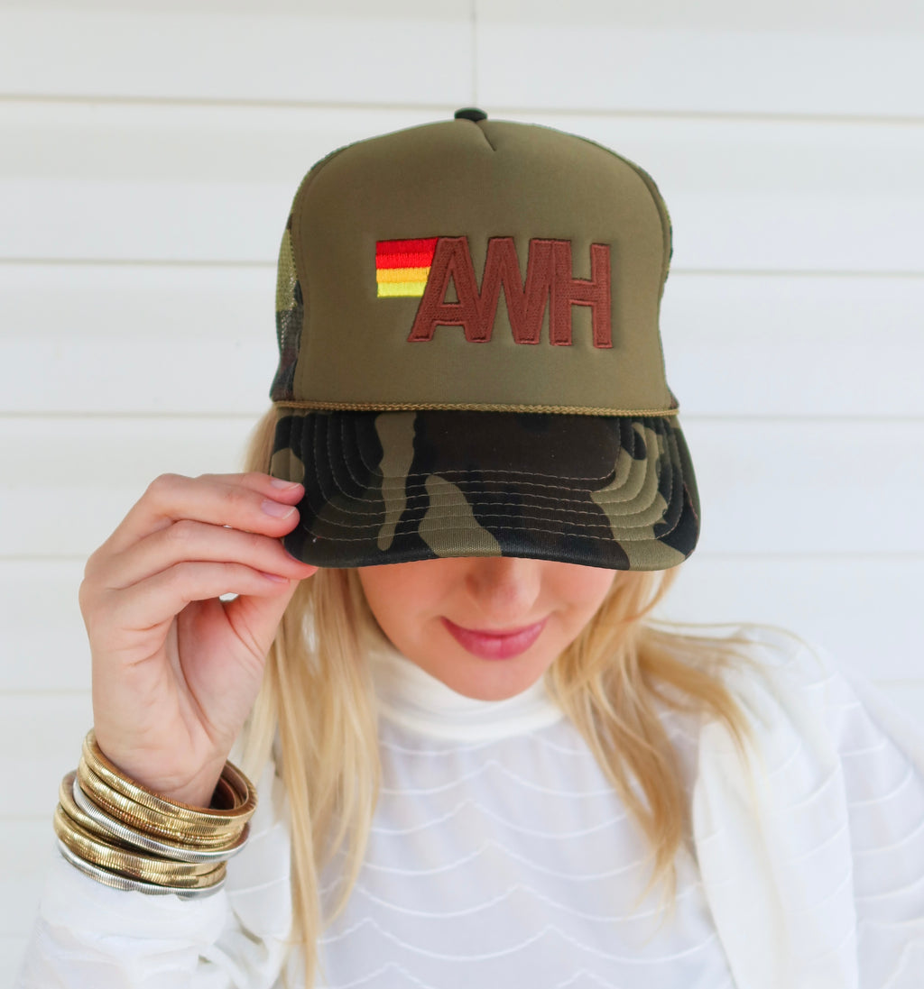 AWH ! A WILD HAIR TRUCKER HAT