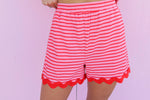 Striped Into Heaven Bottoms, Red.