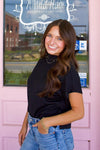 The Charlotte Top, Black.