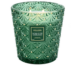 NOBLE FIR GARLAND 3 WICK HEARTH CANDLE