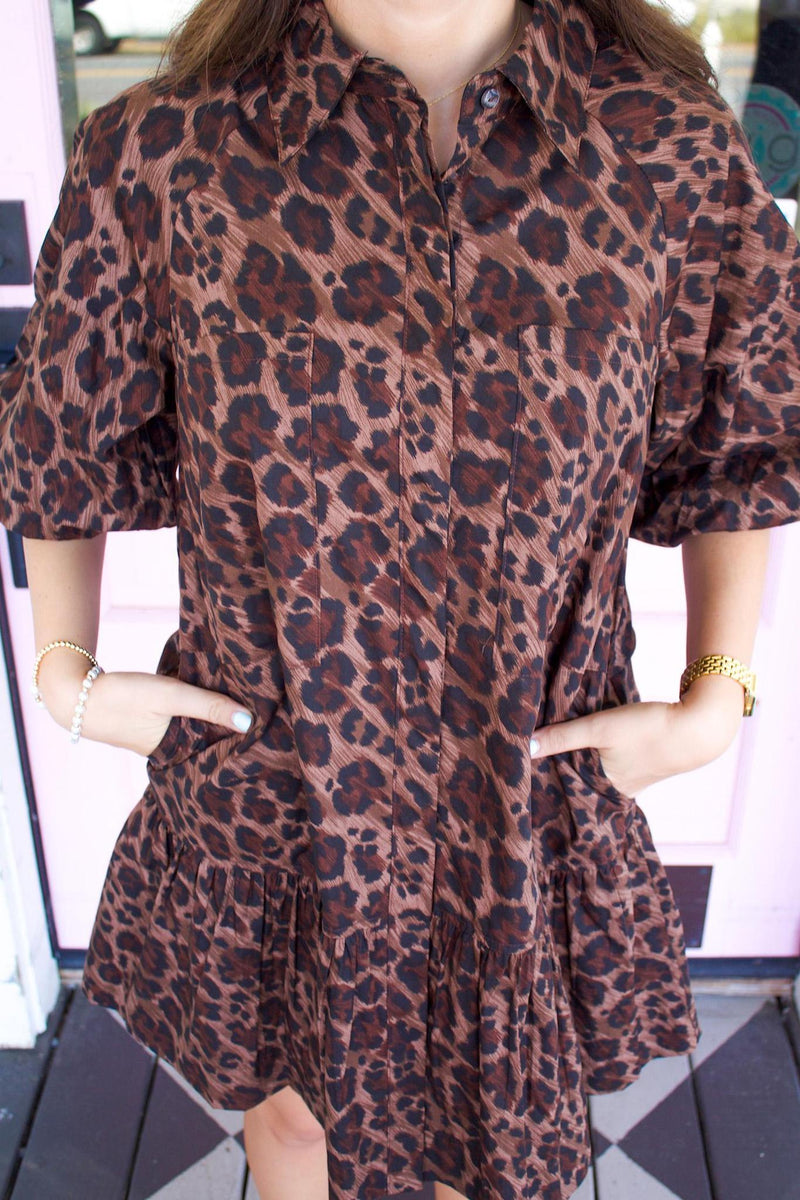 KARLIE-The Ana Leopard Dress
