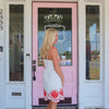 Red & White Scalloped Dress