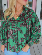 The Everly Top, Green. FINAL SALE