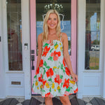 The Carrie Cream Floral Dress