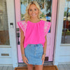 The Madonna Top, Hot Pink.