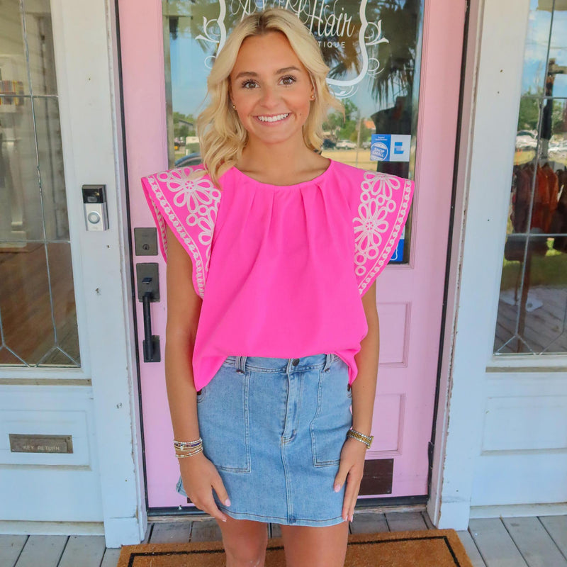 The Madonna Top, Hot Pink.