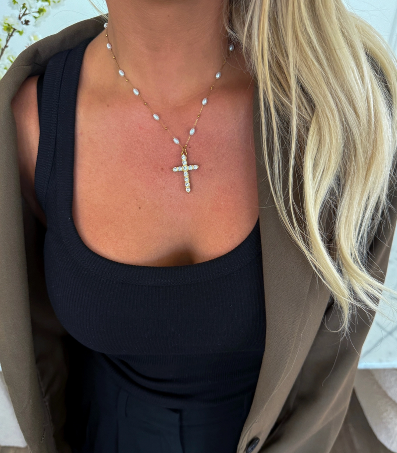 Remi Necklace, Gold. CSP. Water Resistant + Lifetime Warranty