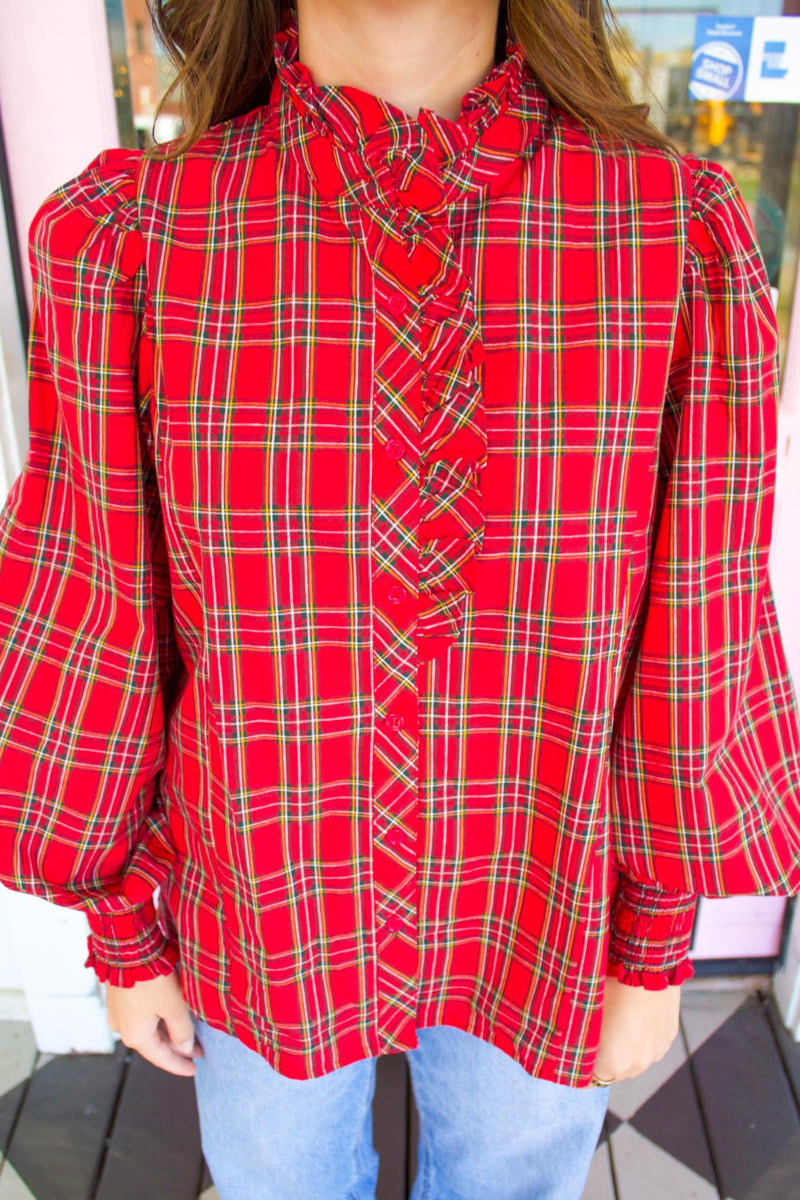 Not Plaid About It Top