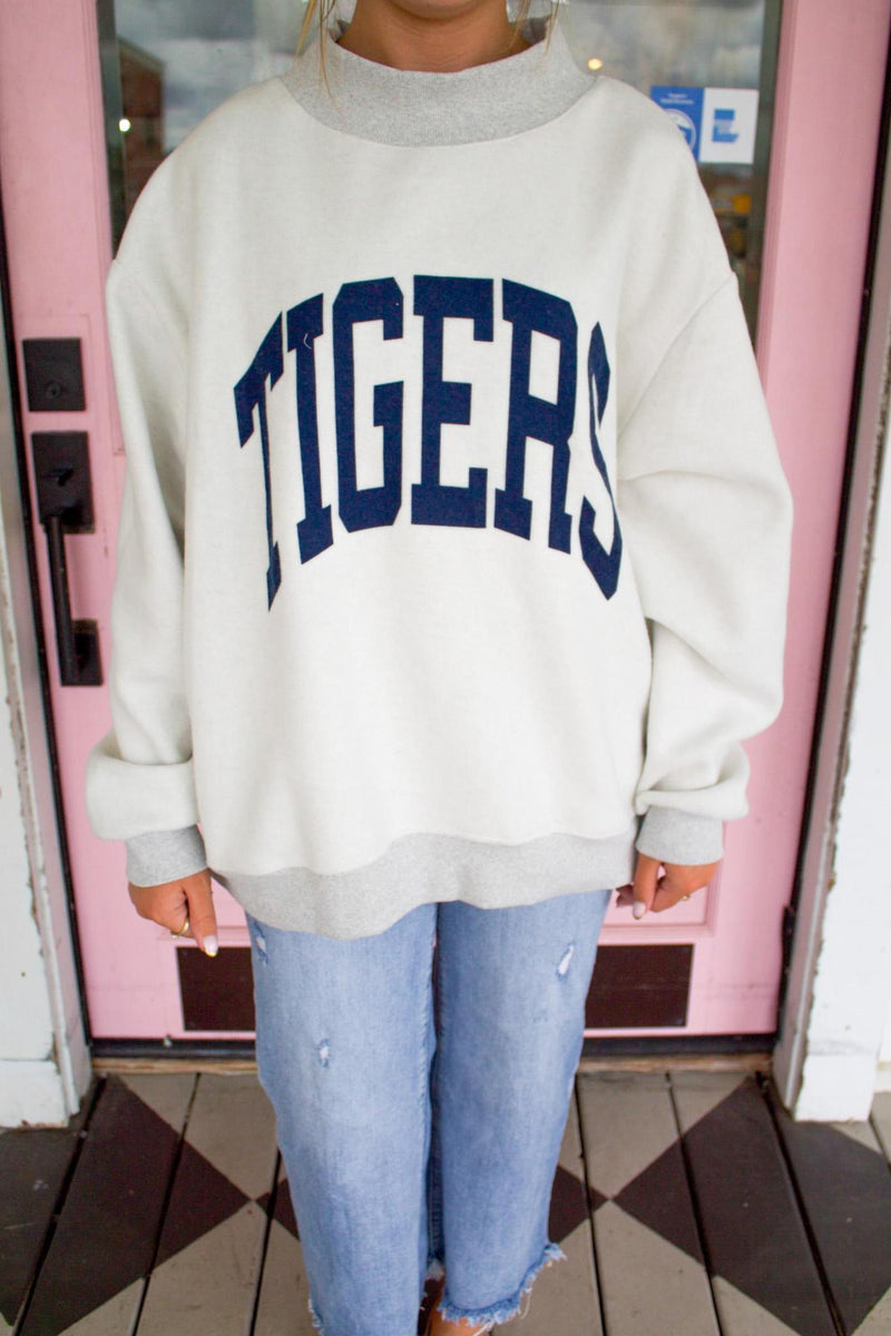 Auburn/ WDE Reversible Mock Neck Sweatshirt