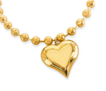 Water Resistant Gold Heart Necklace