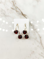 Layered Cherry Earrings