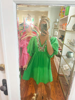 The Lyla Dress, Green. FINAL SALE.