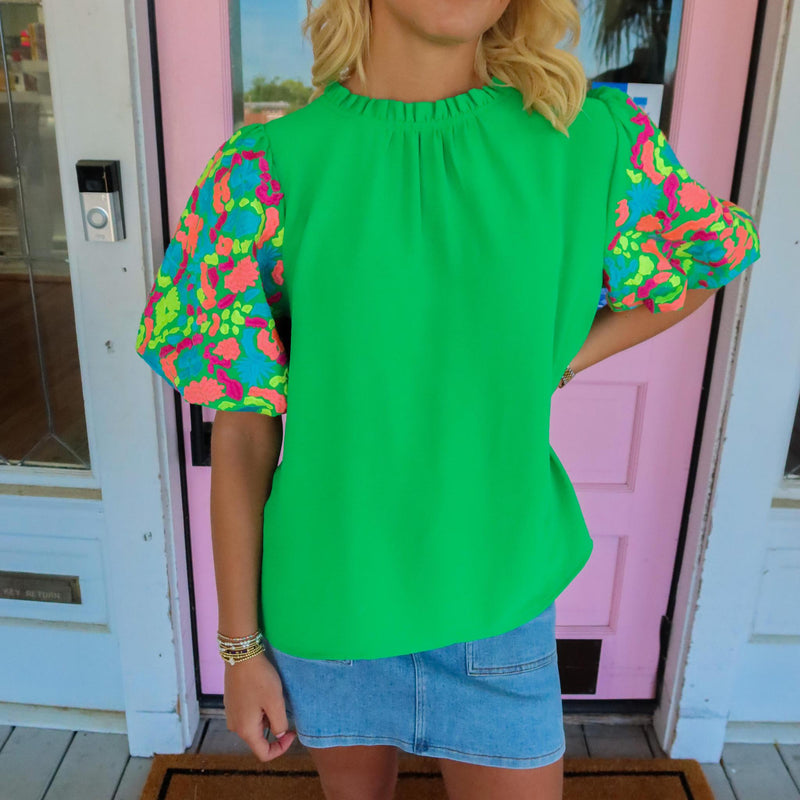 The Kelly, Kelly Green Top.