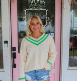 The Gracie Cable Knit Sweater Top