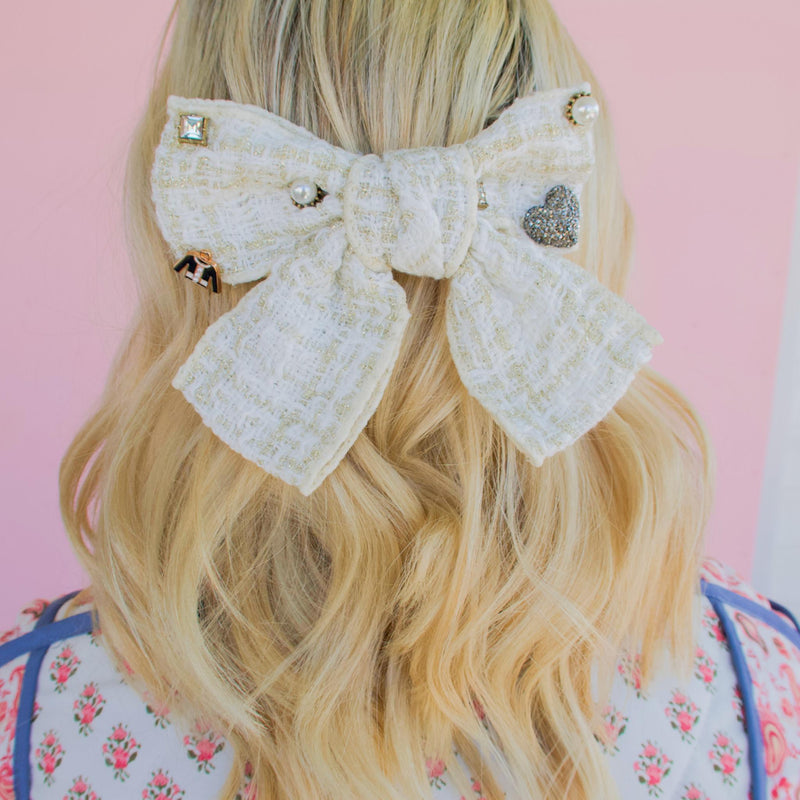 The Betty Barrette Bow - IVORY