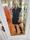 The Betsy Black Ruffled Dress