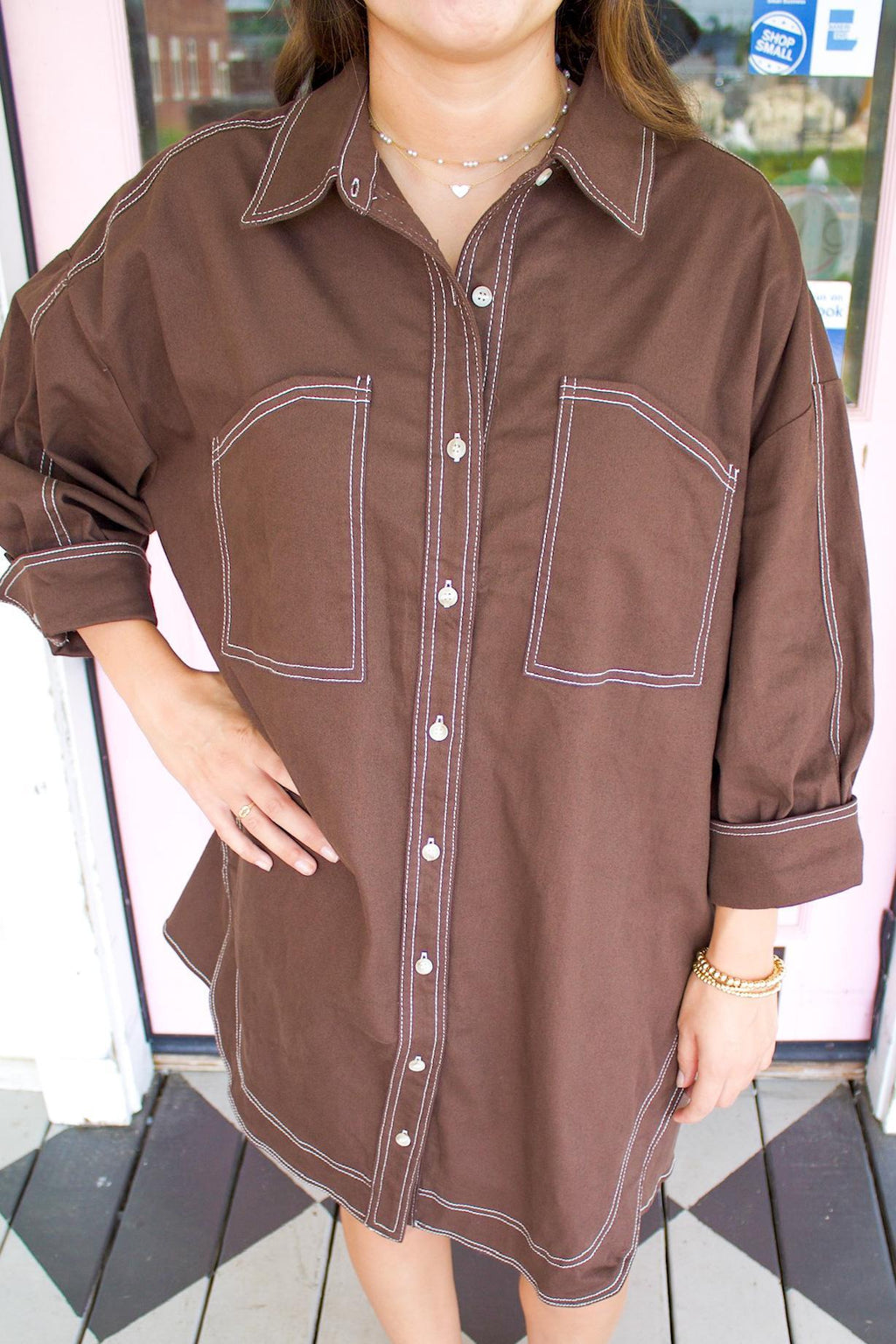 The Isabella Brown Dress