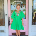 The Lyla Dress, Green. FINAL SALE.