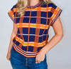 The Paula Plaid Top, THML.