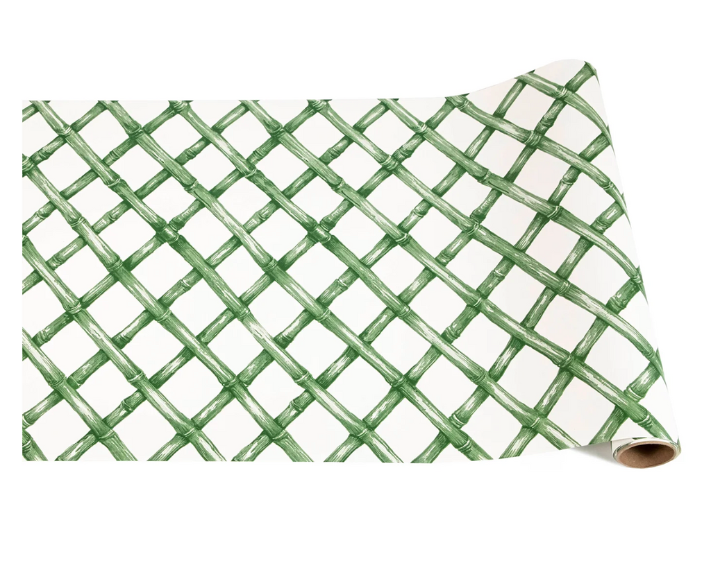 Green Lattice Table Runner
