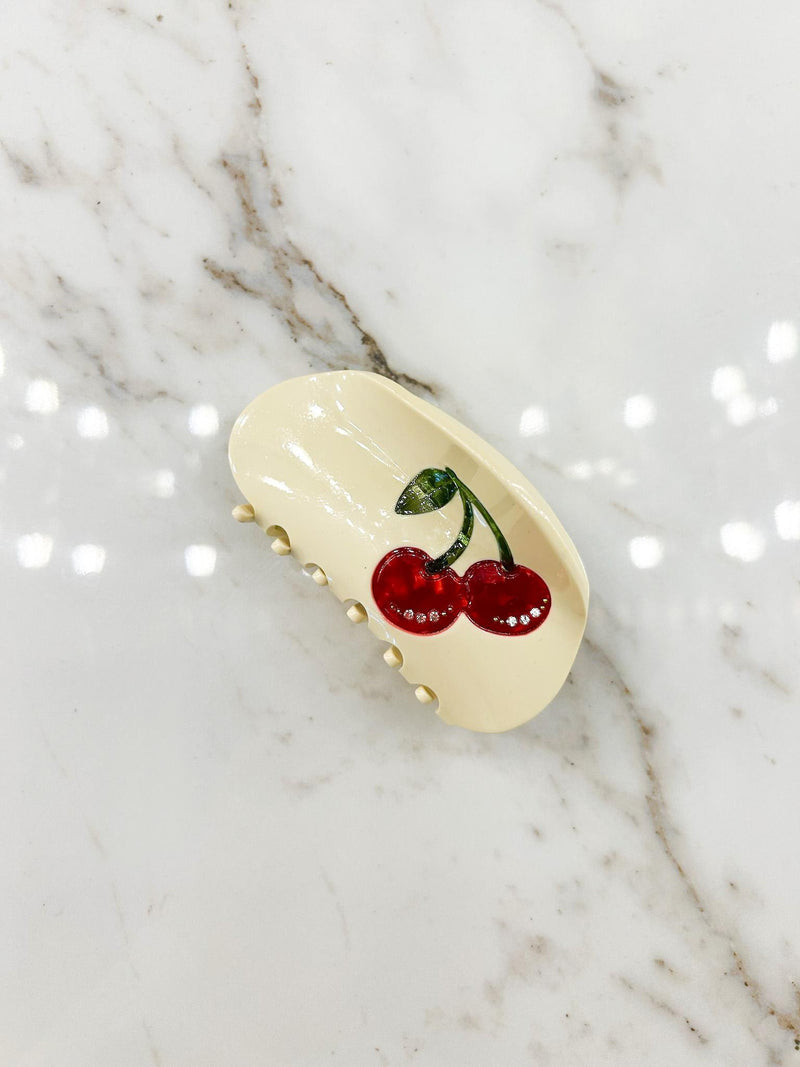 Cherry Hair Claw Clip