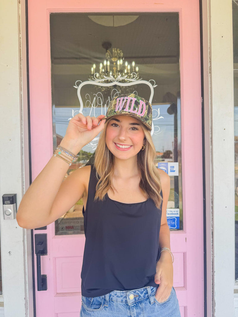 WILD Camo Trucker Hat!