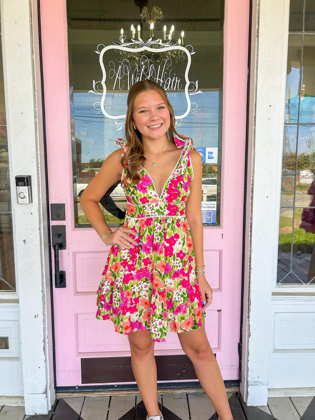 The Fancy Floral Mini Dress