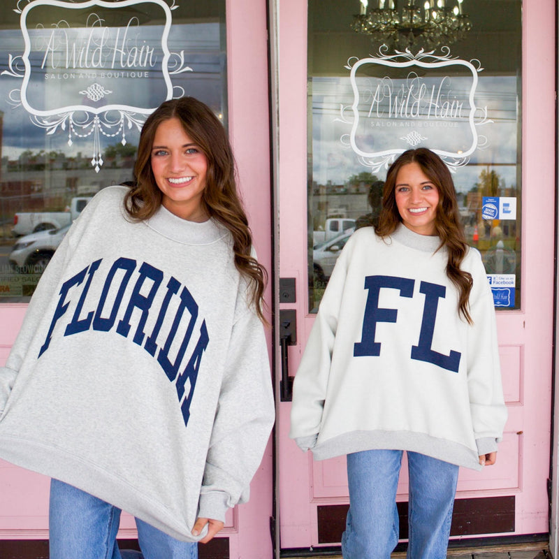Florida Reversible Mock Neck Sweatshirt