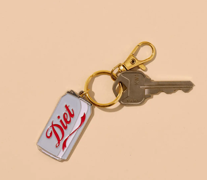Diet Soda Enamel Keychain & Bag Charm
