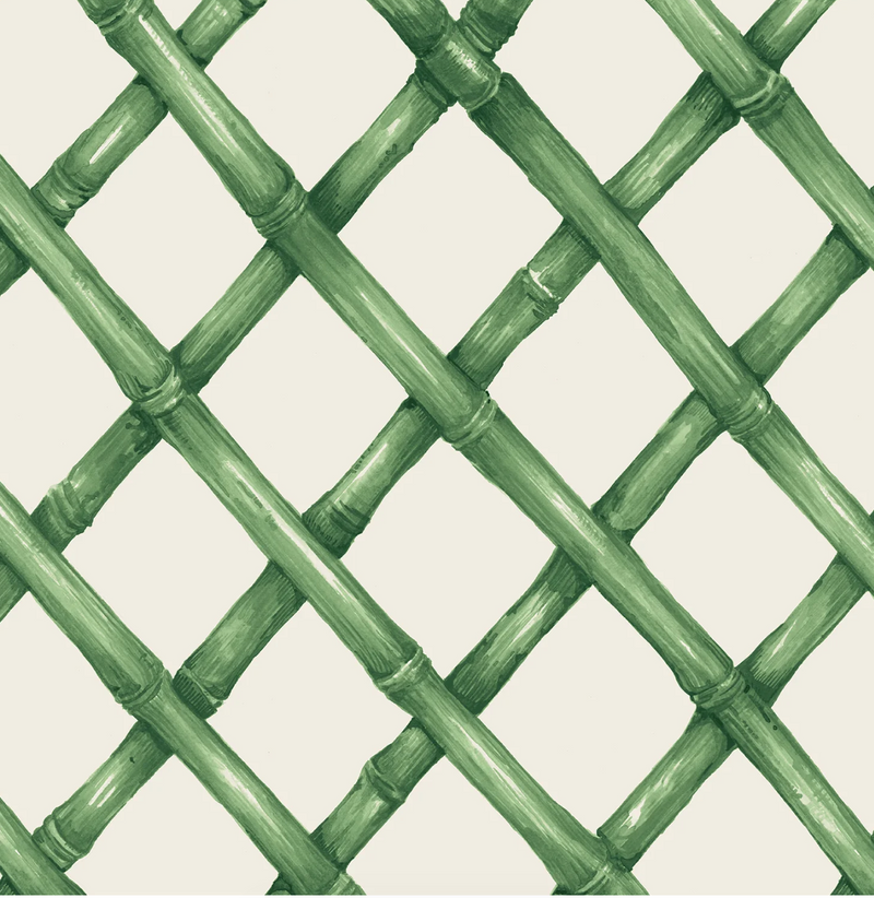 Green Lattice Cocktail Napkins