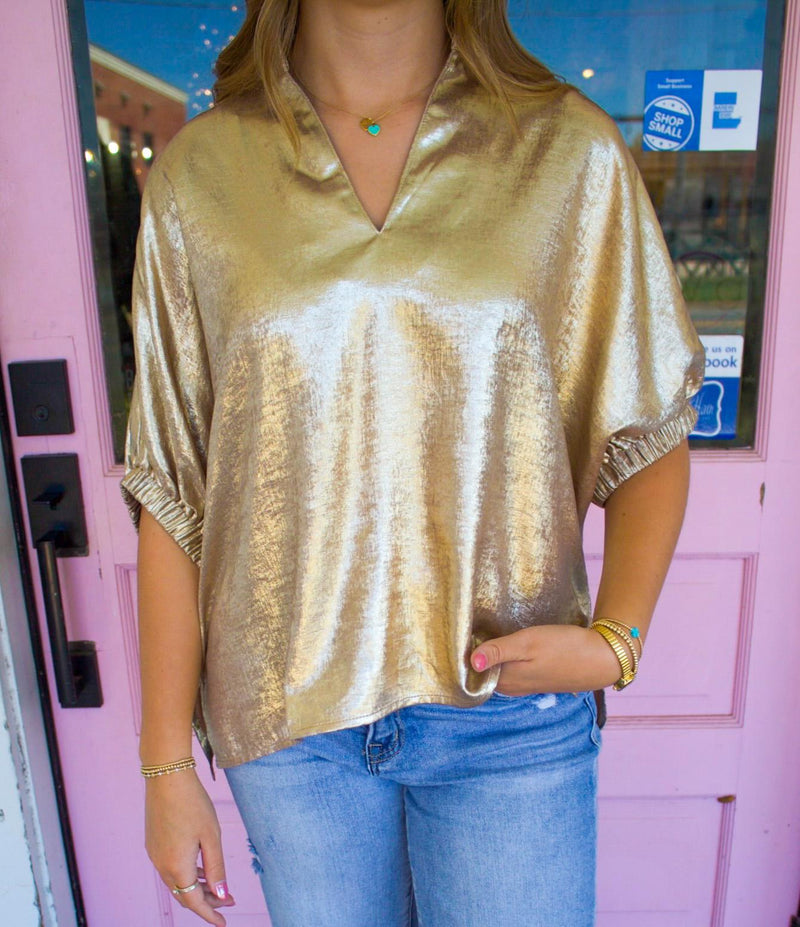 Everyday, Everywhere Top, Gold.