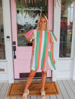 The Leah Striped Dress, Multi.