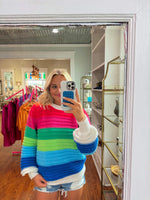 Screams Happiness Multi-Color  Sweater