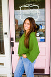 Everly Green Relaxed Top