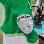 Golf Embroidered Cardigan