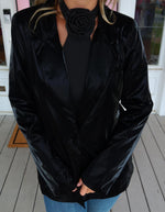 Sleek Noir Blazer. FINAL SALE.