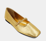 Adele Gold Ballet Flat