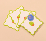 Crudite Vellum Coasters - Olive (Set of 4)