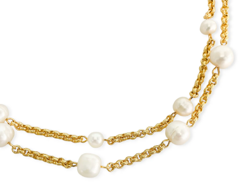 Genuine Pearl Necklace- MNK150