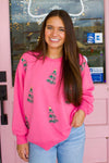 Pink Chistmas Tree Sweatshirt