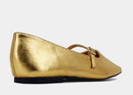 Adele Gold Ballet Flat