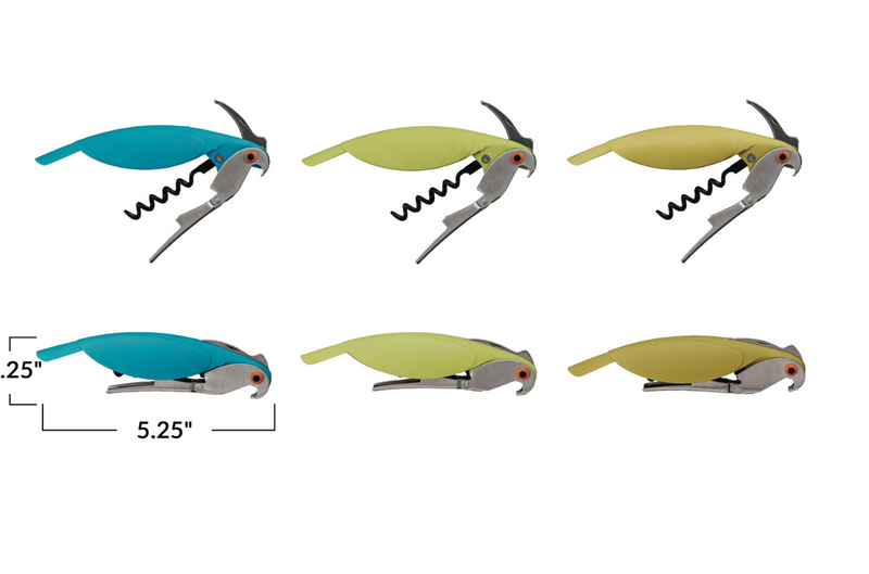 Parrot Shaped Bottle Opener/Corkscrew