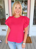 The Jody Top, Cranberry.