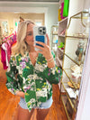 Francie Floral Top, Green.