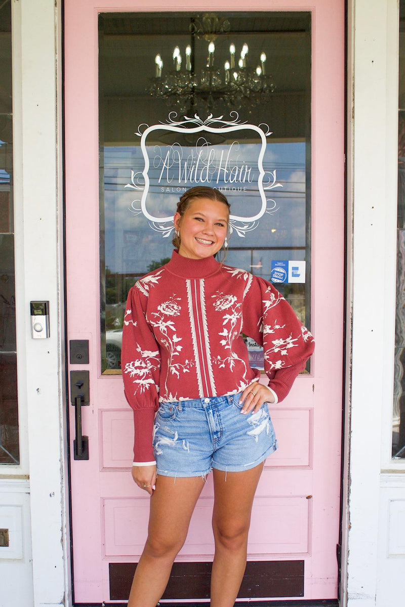 The Harley Balloon Sleeve Sweater Top