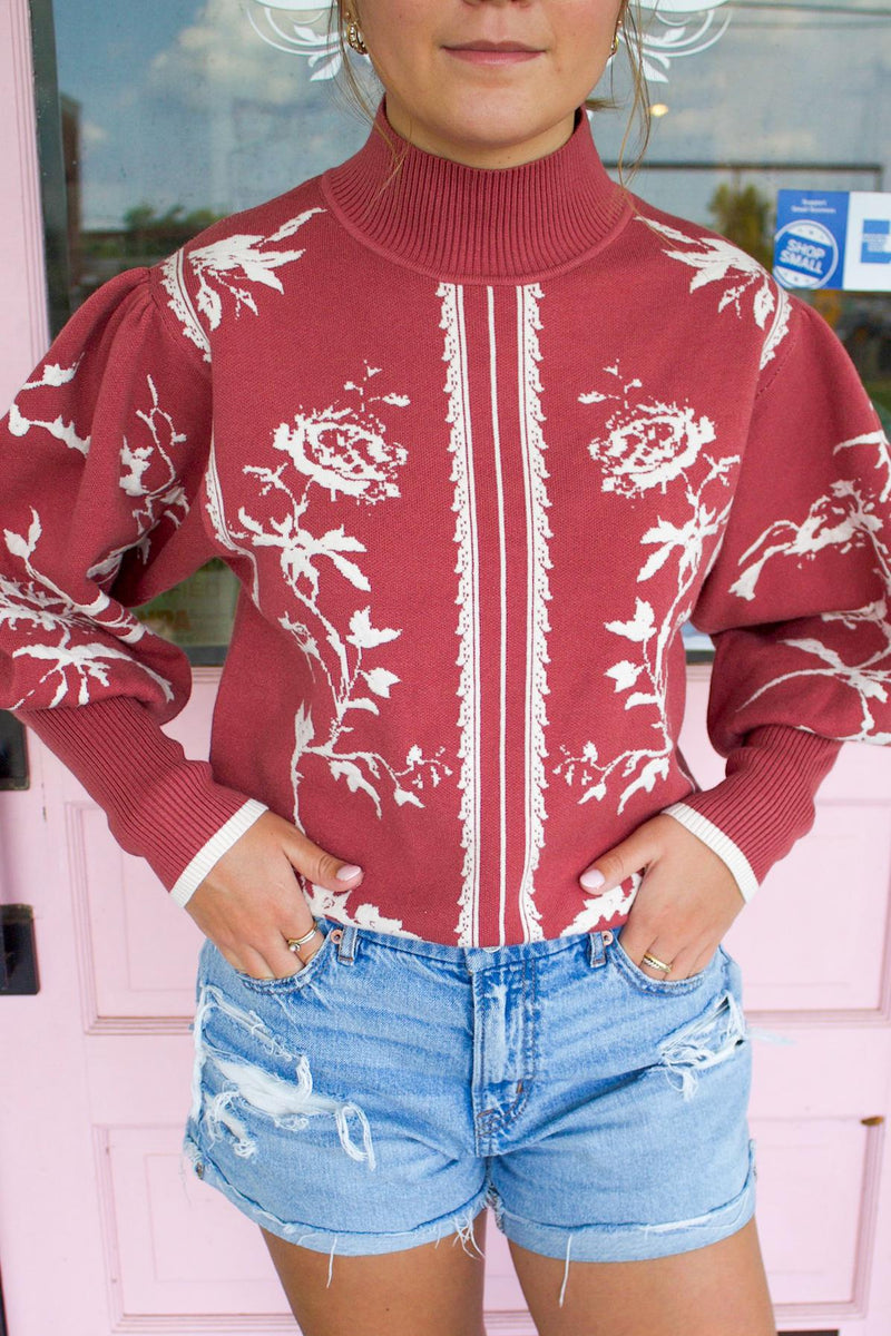 The Harley Balloon Sleeve Sweater Top