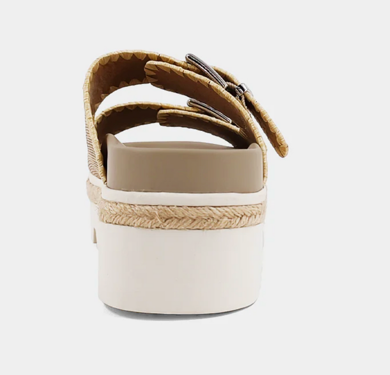 Laura Gold Woven Sandal. FINAL SALE.