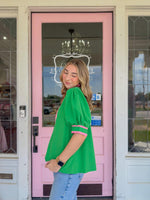 Sasha Green/Pink Top