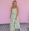 Karlie Palm Leaf Ibiza Tier Maxi Dress