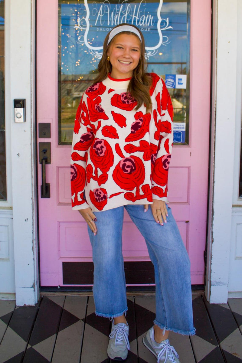 The Val Cream Floral Top